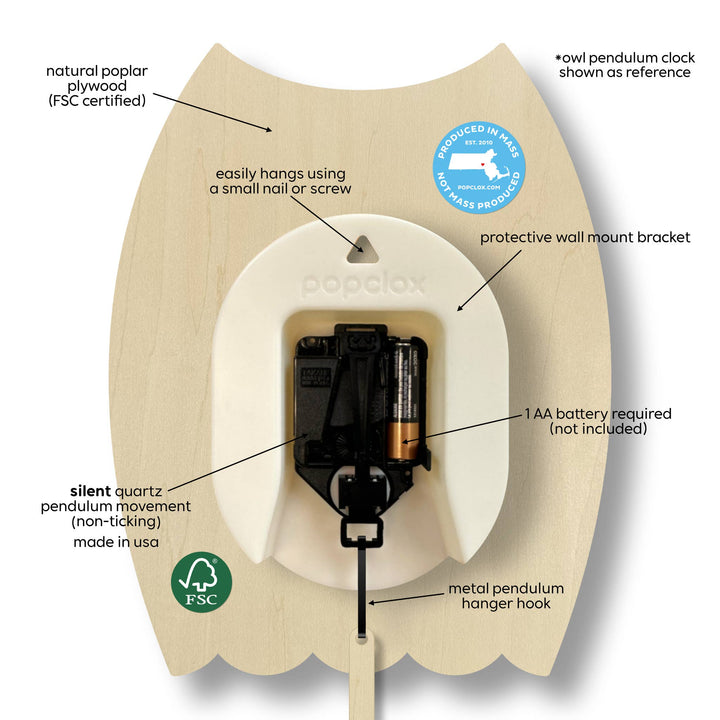 Otter Pendulum Clock