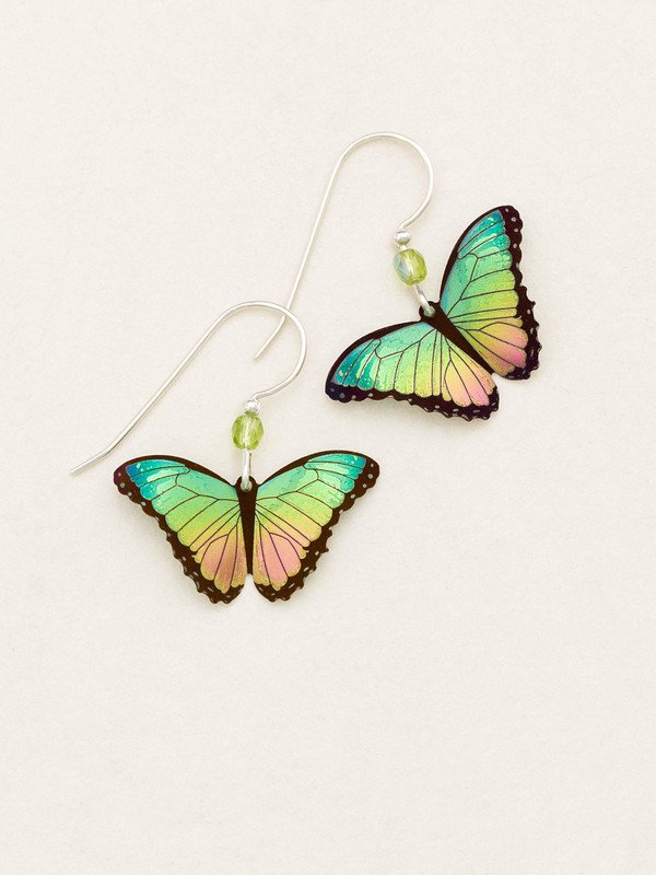 Bella Butterfly Earrings Island Green