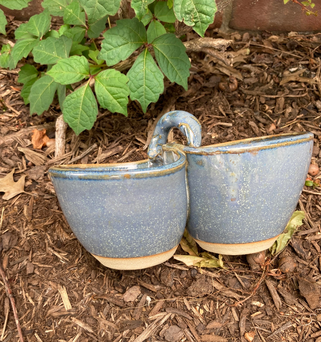 Double Cluster Bowl Dusty Blue