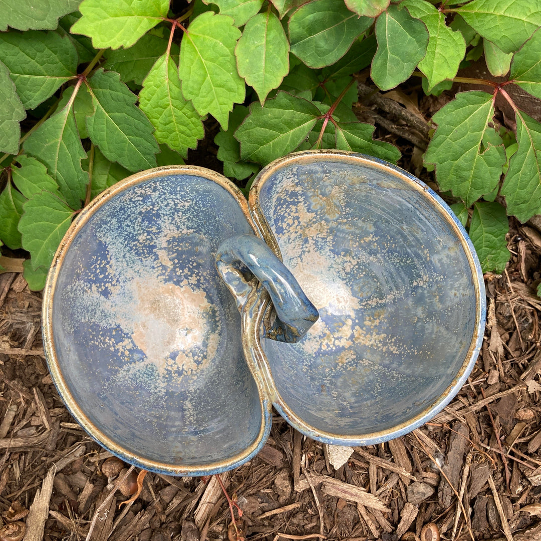 Double Cluster Bowl Dusty Blue