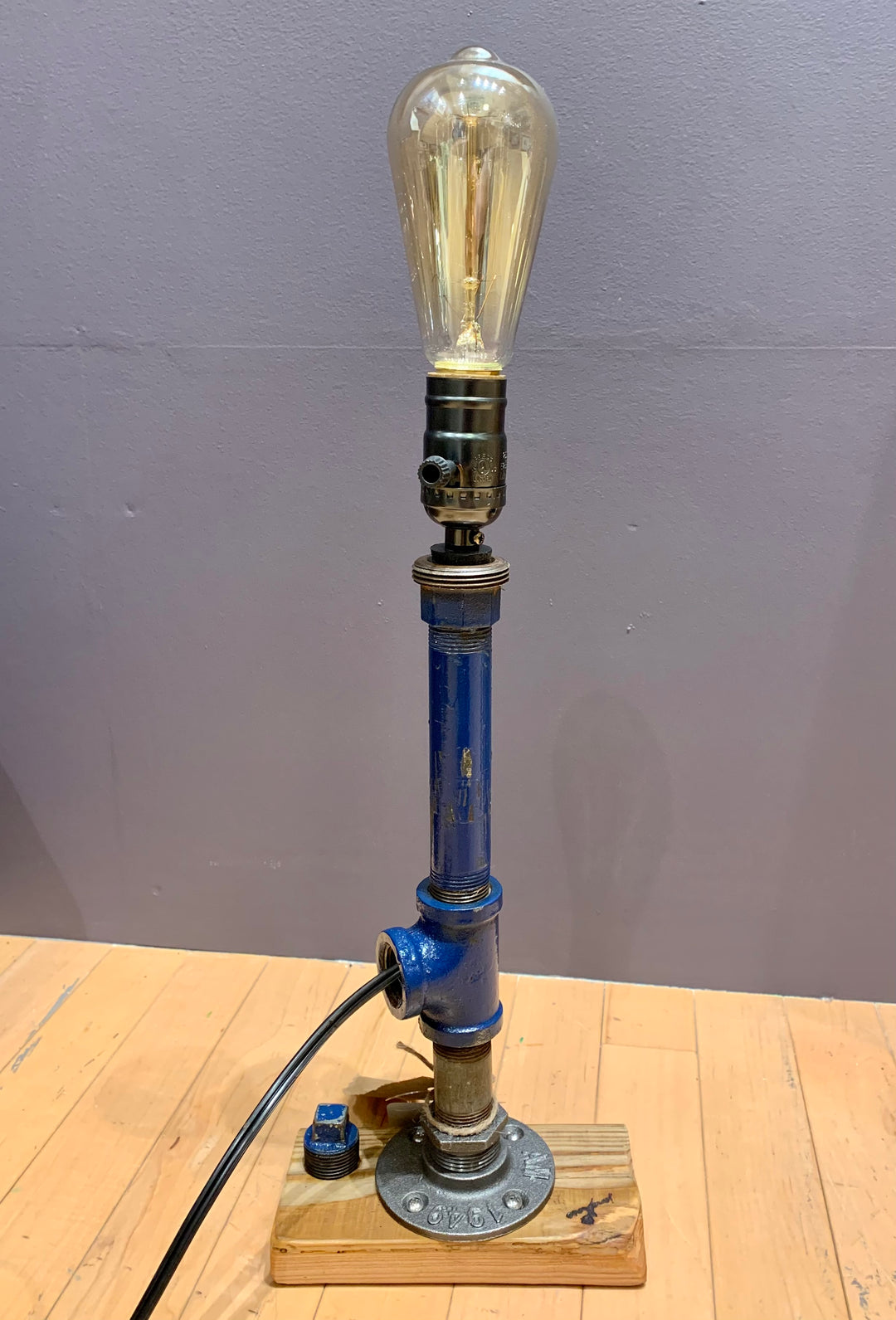 Lamp Blue Pipes