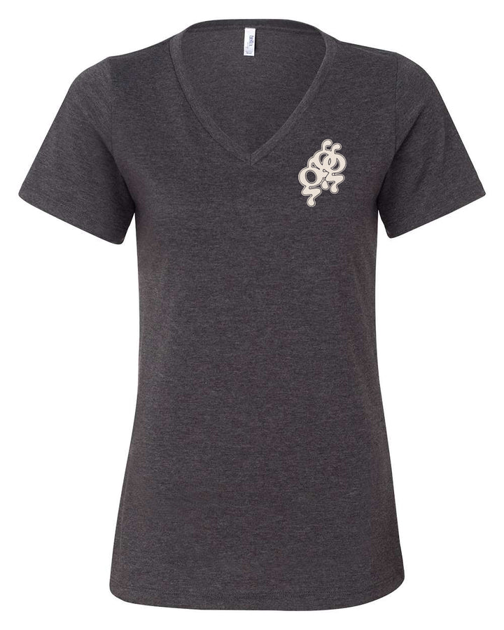 Dark Grey Heather GGG Women's V-Neck