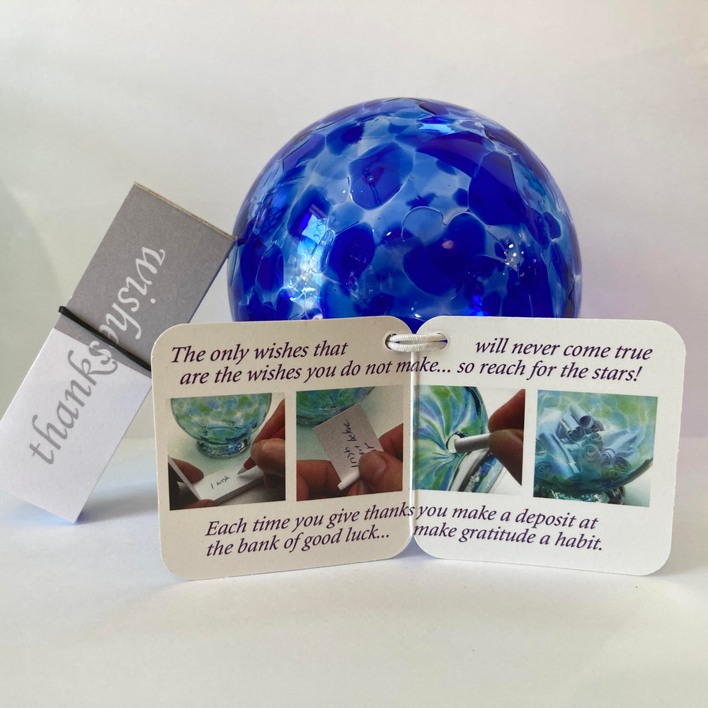 Gratitude Globe True Blue