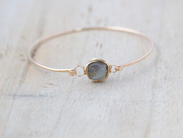 Stacking Bracelet Labradorite Sterling Silver