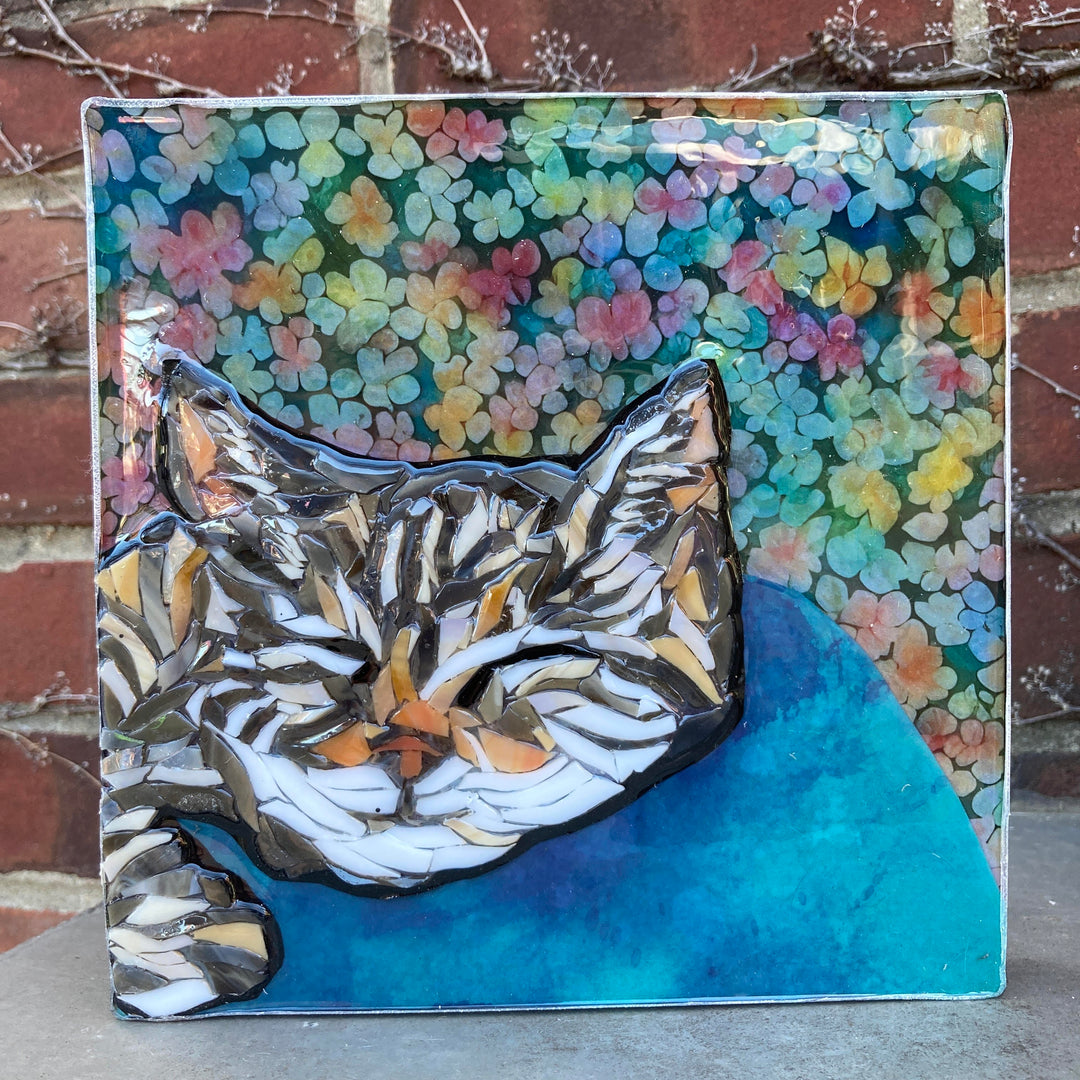 Sleepy Cat Mosaic