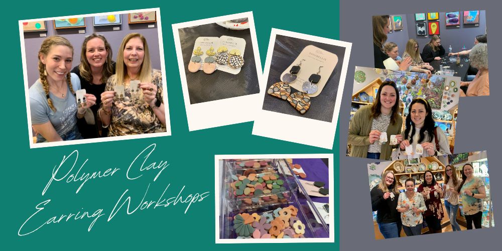 Polymer Clay Earring Workshop 2024 1: Friday, October 11: 4-6 pm