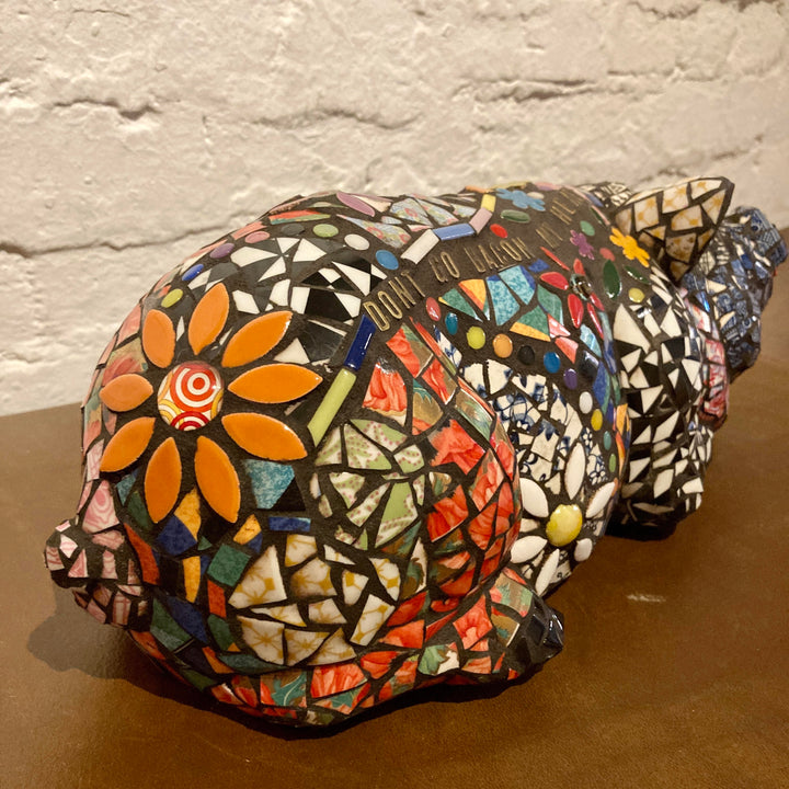 Roberta the Mosaic Pig