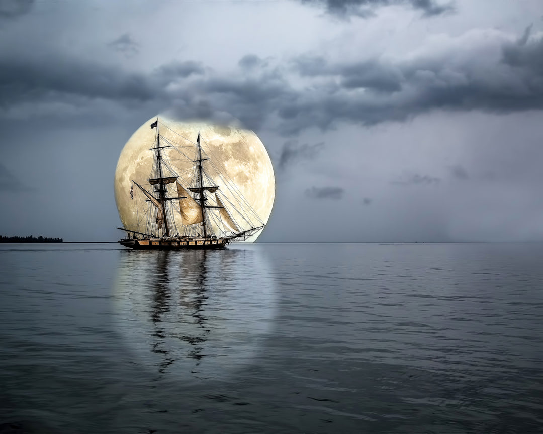 Moonlight Sail of the Brig Niagara