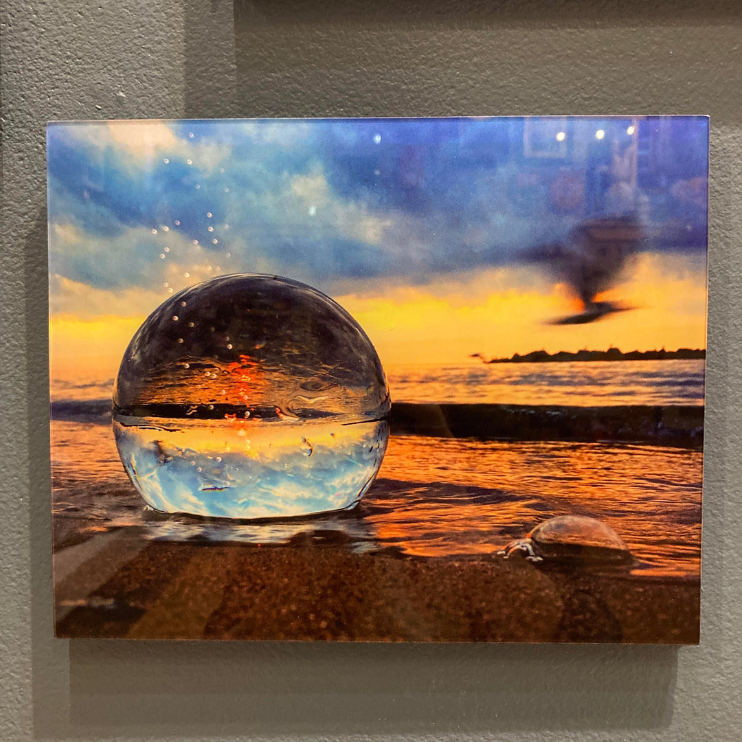 Photo on Glass Sunset Bubble PI