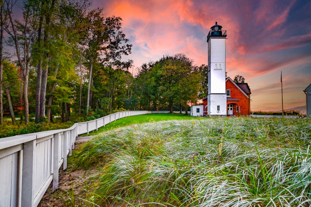 Presque Isle Lighthouse Sunset