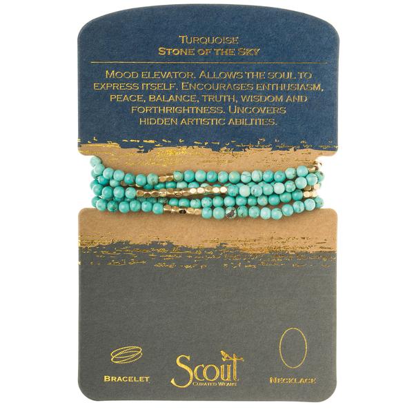 Stone Wrap Turquoise Gold