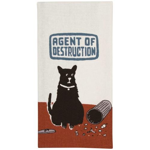 Agent of Destruction Dish Towel