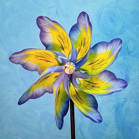 Pinwheel Blue Flower