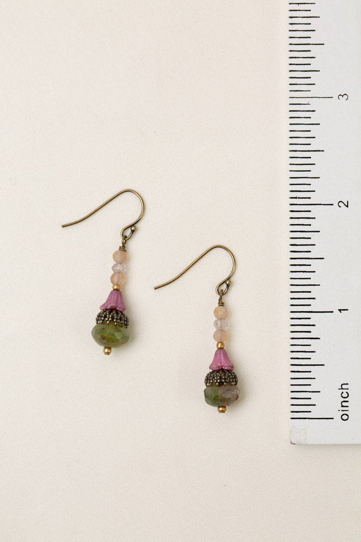 Wildflower Crystal + Czech Glass Earrings