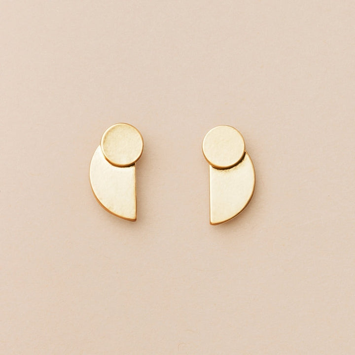 Refined Earrings Eclipse Stud Gold