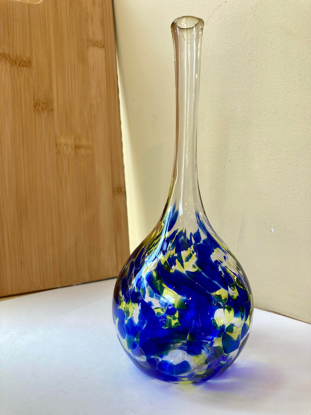 Just One Vase Blue Yellow