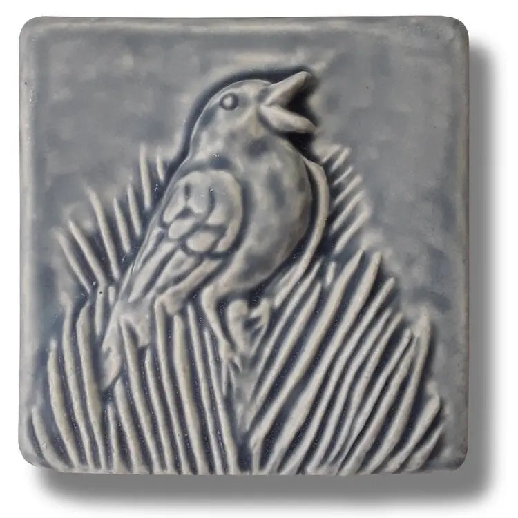 4x4 Songbird Tile Smoky Blue