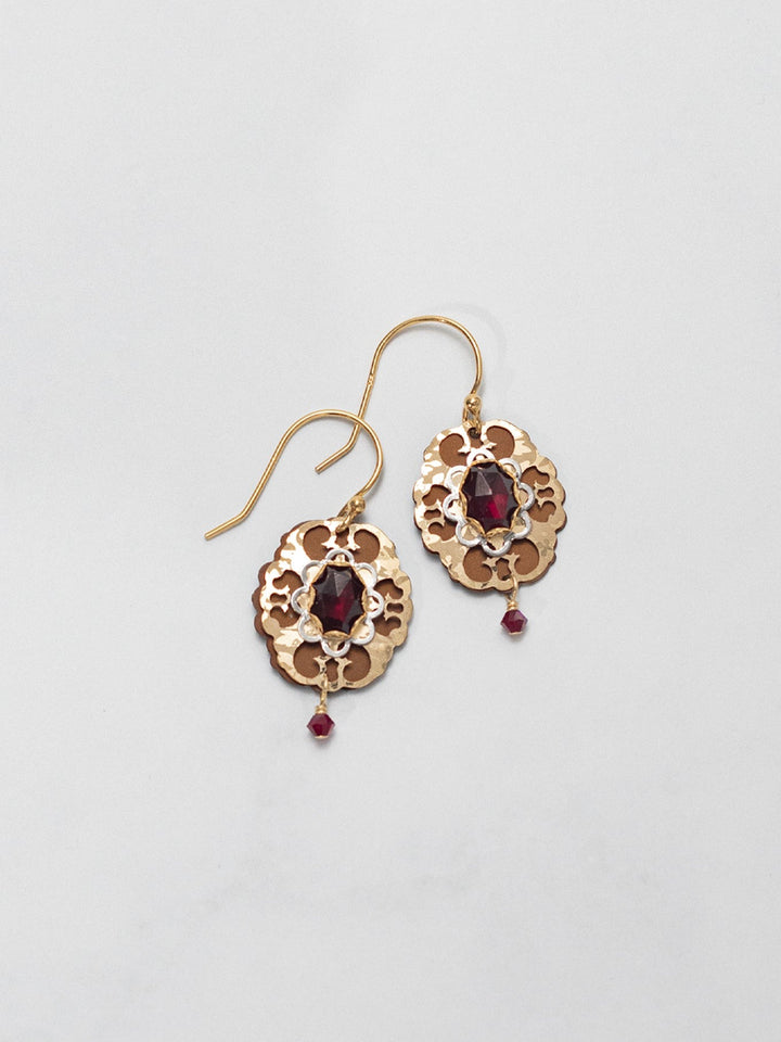 Anastasia Earrings Scarlet