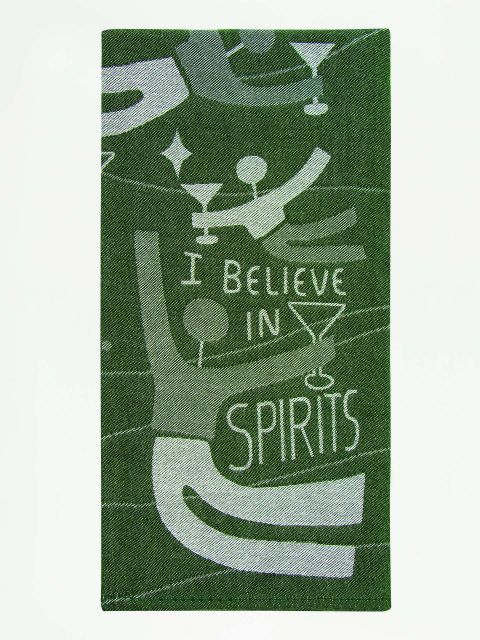 I Believe in Spirits Dish Towel