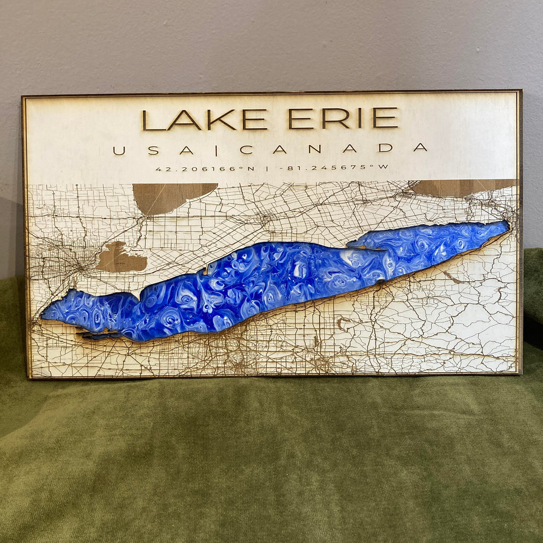 Double Layered Lake Erie Map