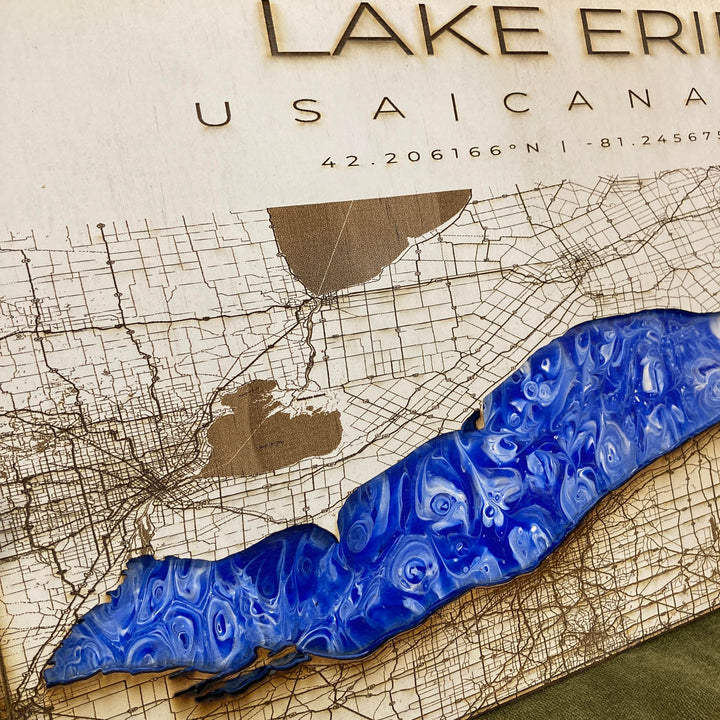 Double Layered Lake Erie Map