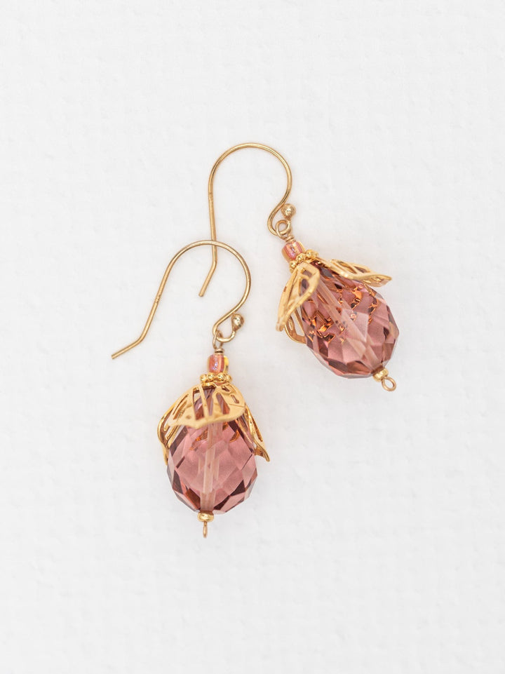 Emelia Earrings Dusty Rose