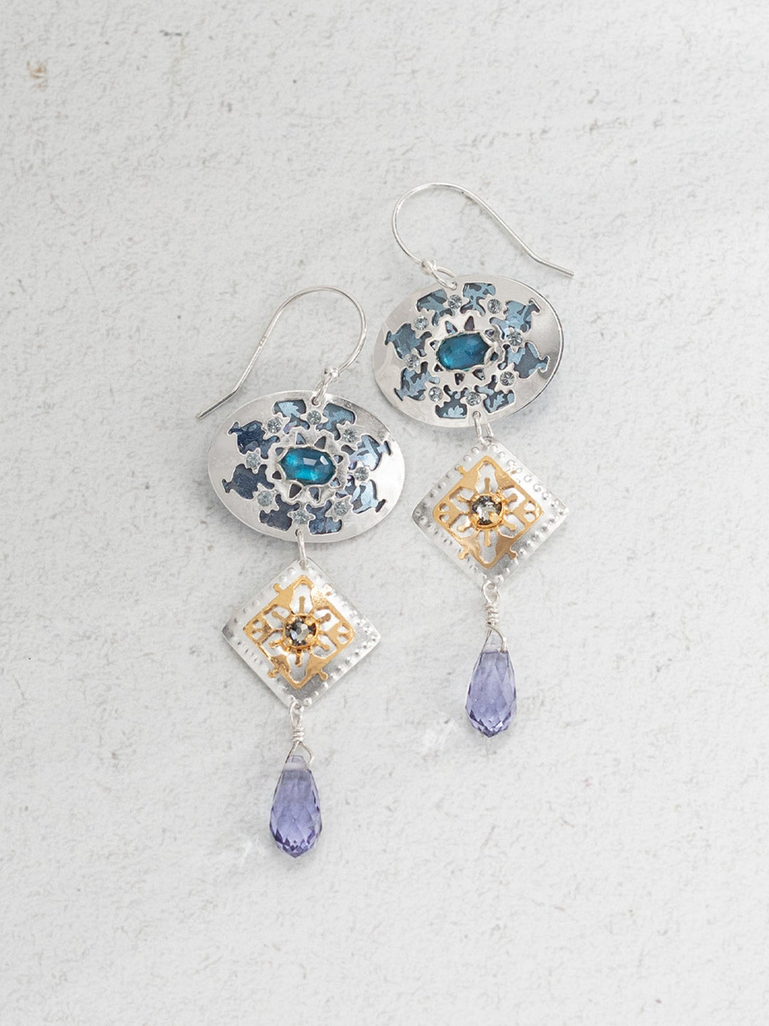 Eugenie Earrings Ice Blue