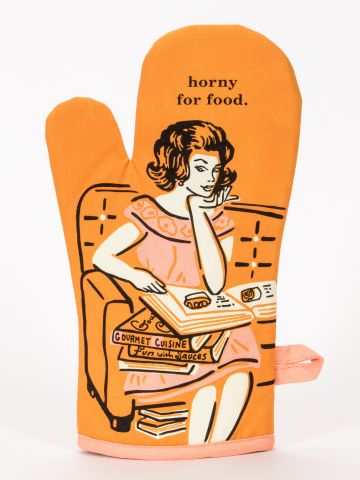 Horny For Food Oven Mitt