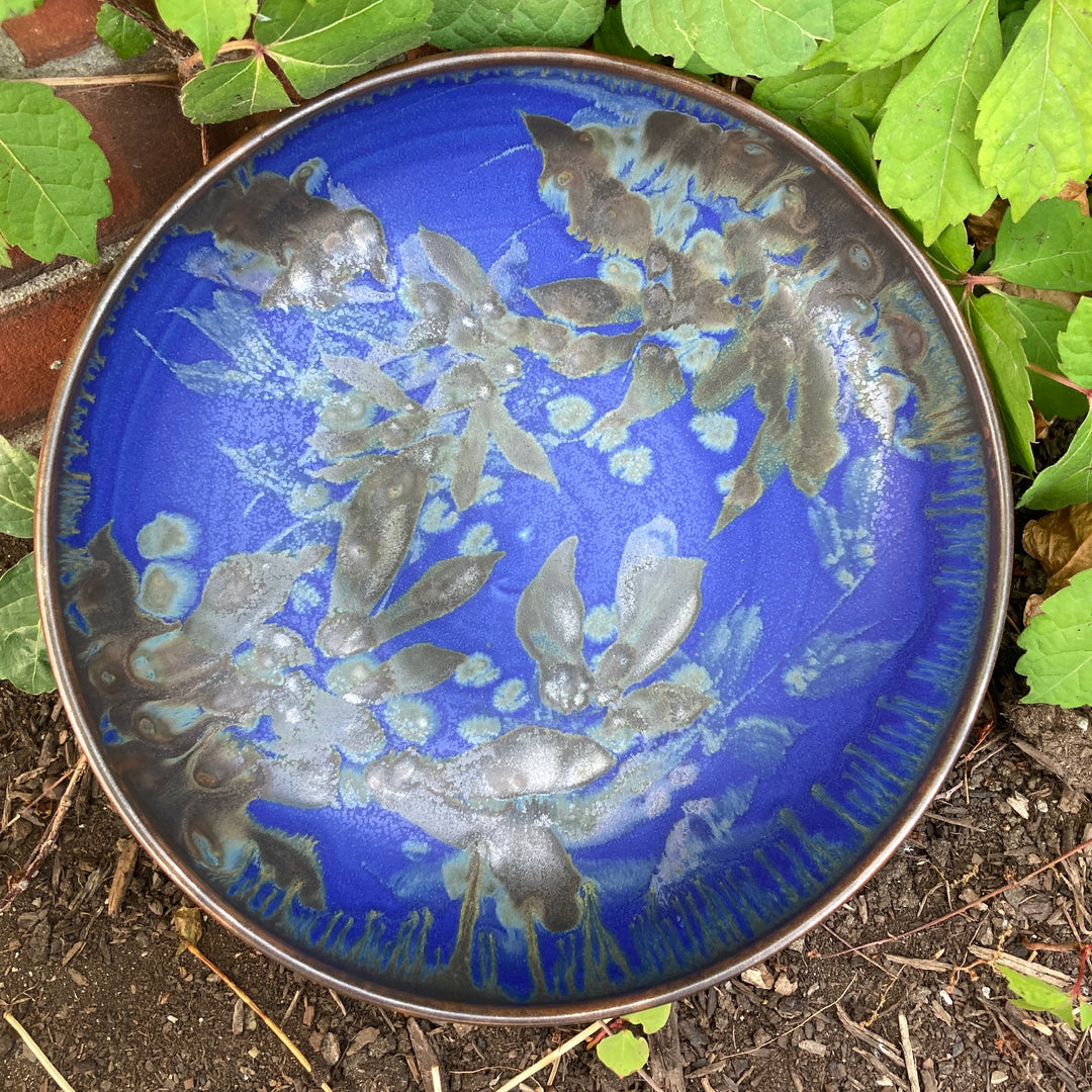 Serving Bowl w/ Curved-In Rim S Blue