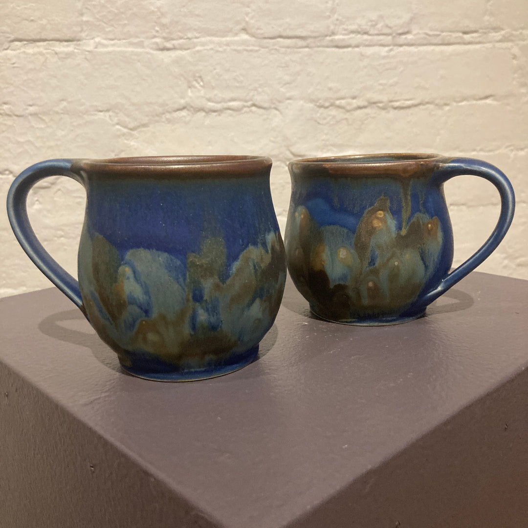 Mug Curved Small Blue