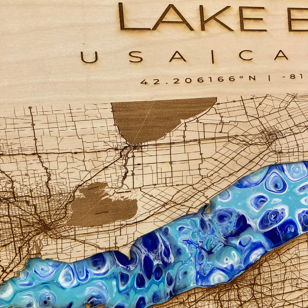 Lake Erie Large Light Blue Pour