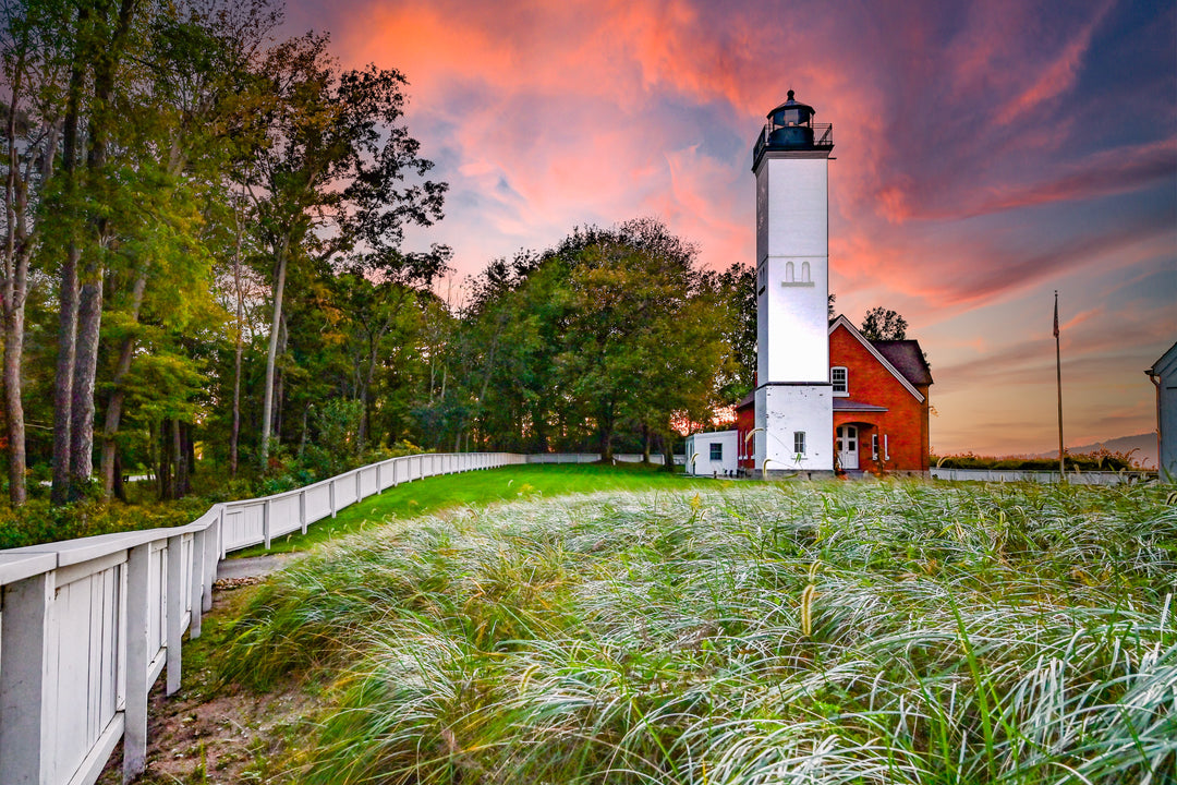 Presque Isle Lighthouse Sunset Mini