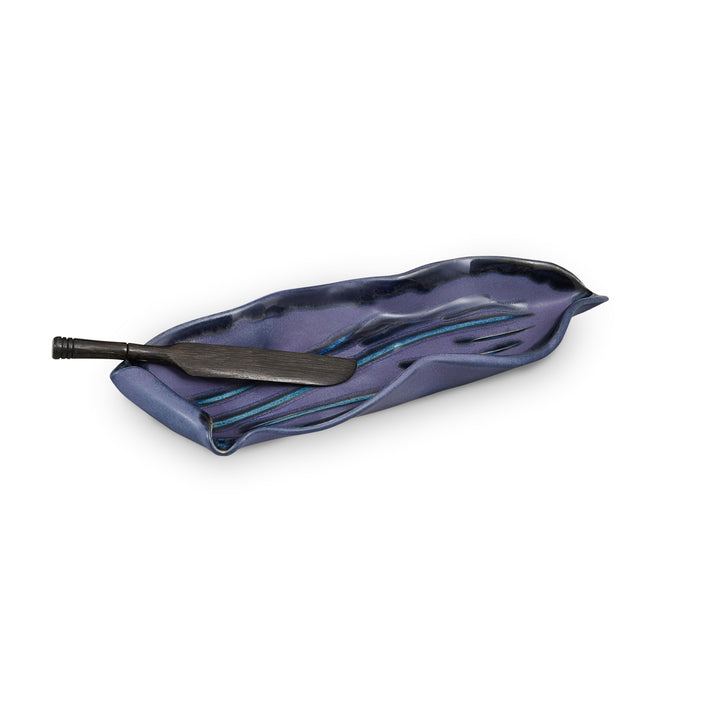 Stick Butter Dish Peri-winkle Blue