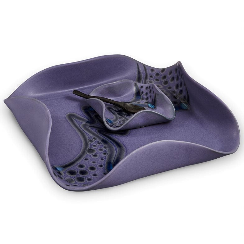 Square Dip Set Peri-winkle Blue