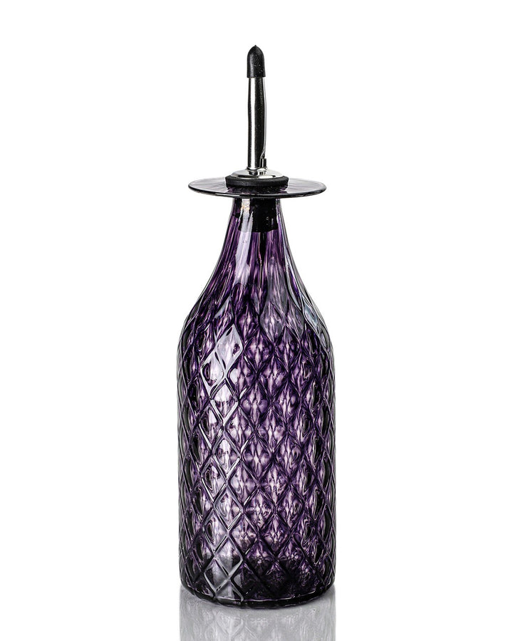 Plum Diamond Cut Bottle