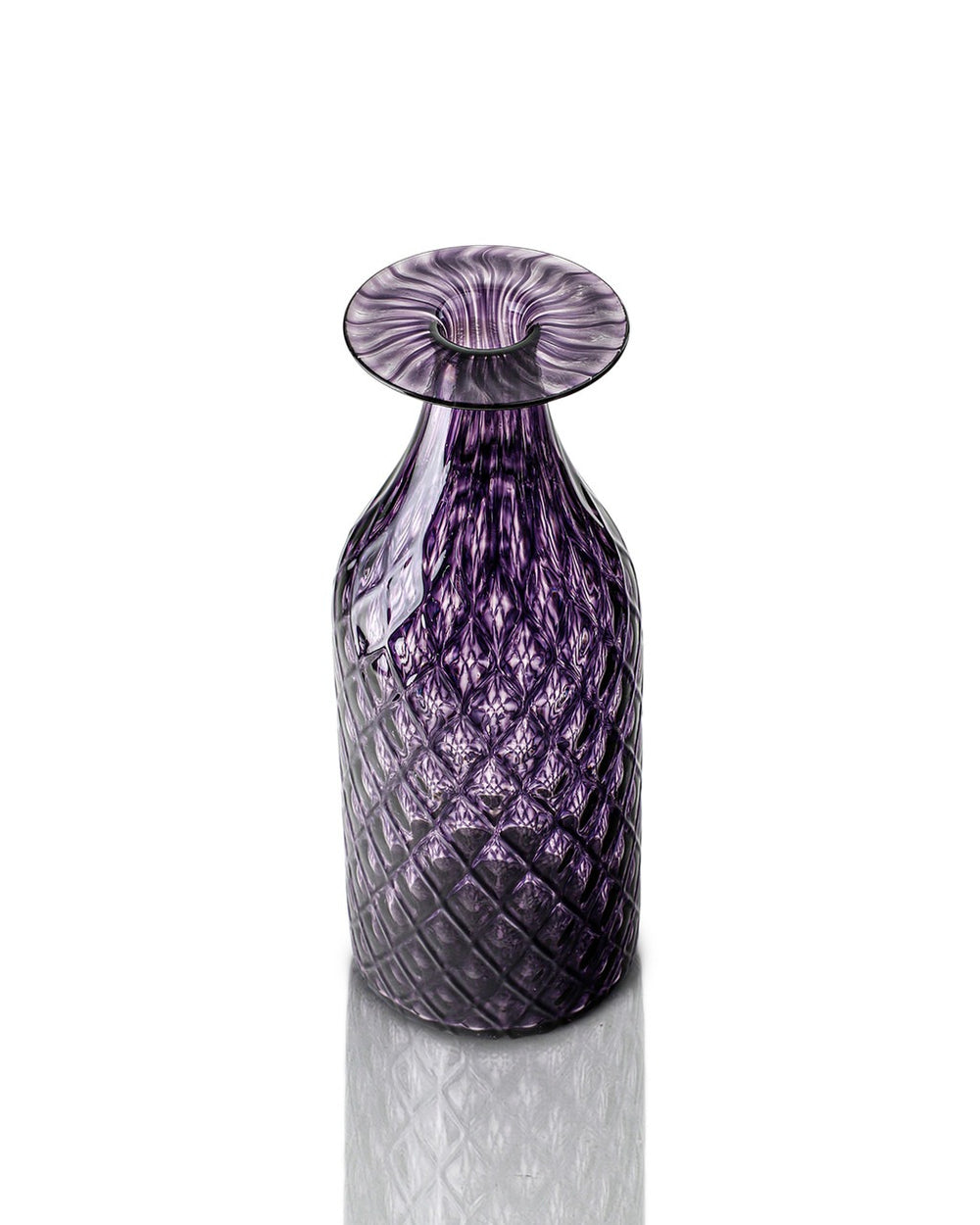 Plum Diamond Cut Bottle