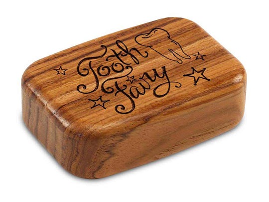 3" Secret Box Teak Tooth Fairy