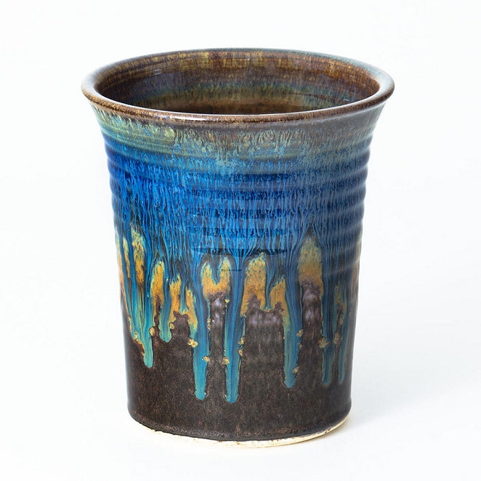 Utensil Holder Amber Blue