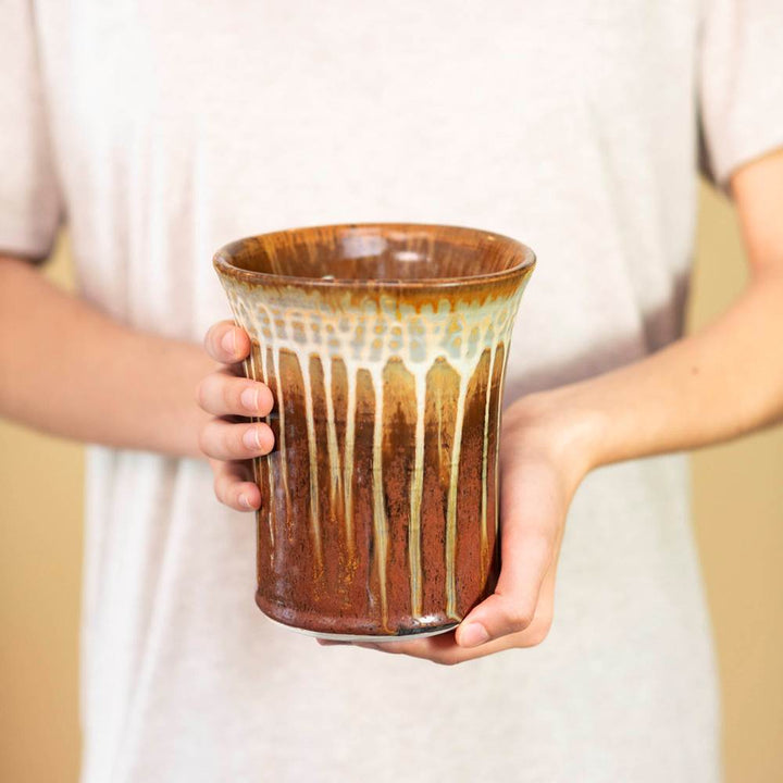 Utensil Holder Golden Amber