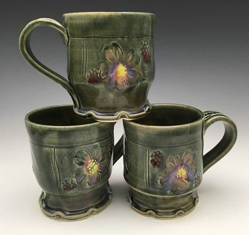 Blossom Mug Carved 4 Panel