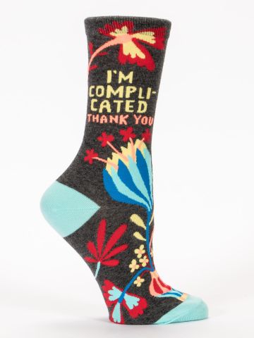 I'm Complicated Crew Socks