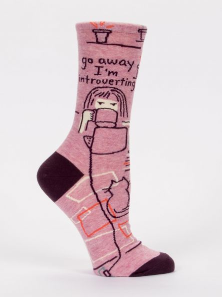 Go Away Introverting Crew Socks