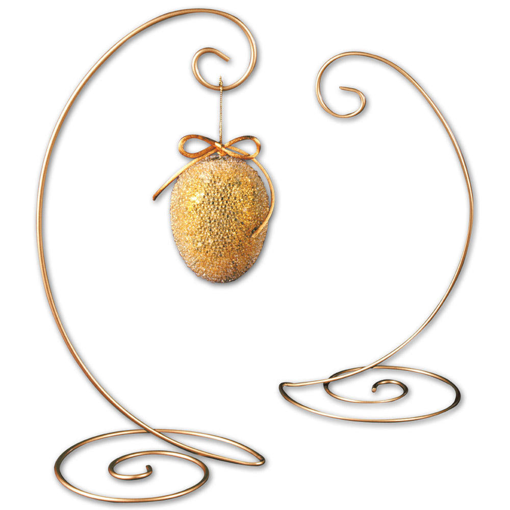 10" Gold Spiral Wire Stand