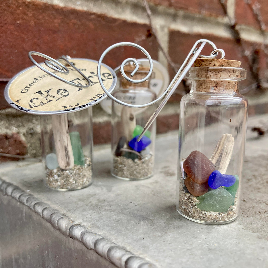 Beach Glass Vial Ornament