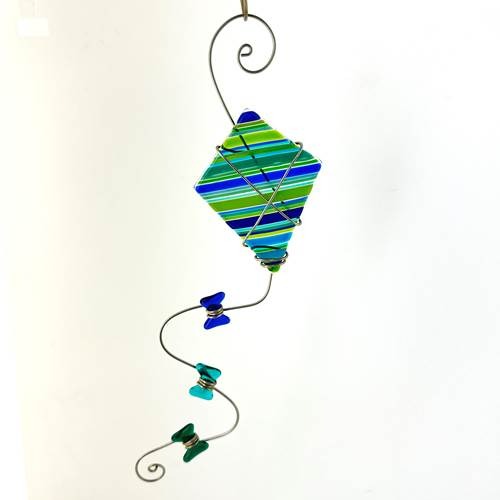 Kite Mini Blue Green Striped