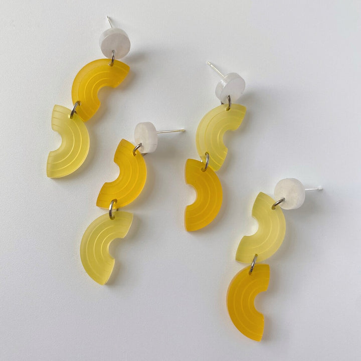 Macaroni Pasta Earrings