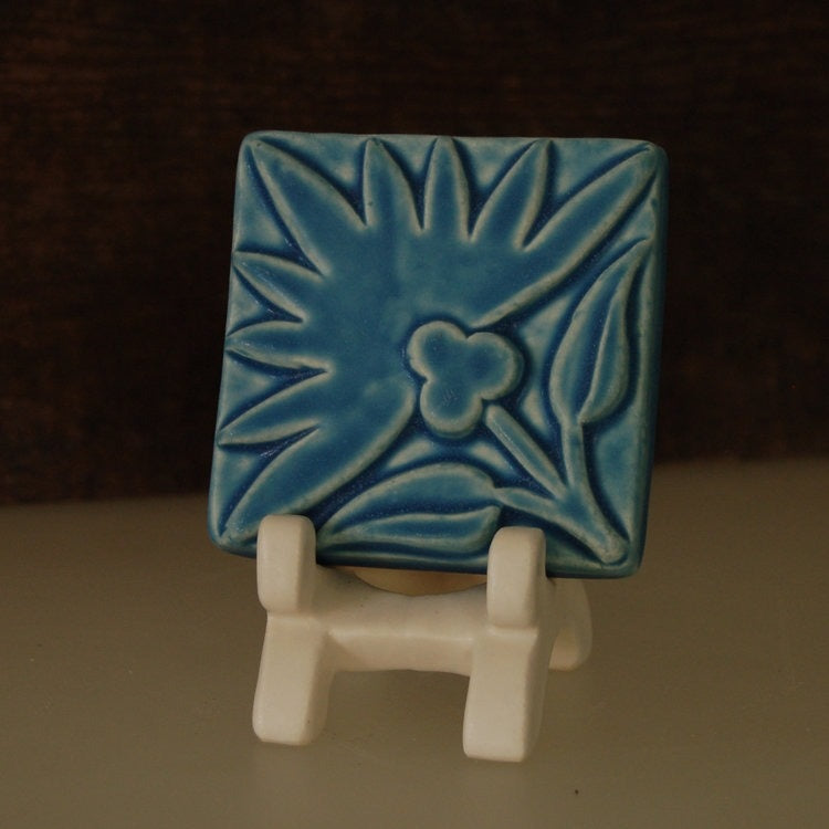 4x4 Papyrus Tile Fresh Water Blue