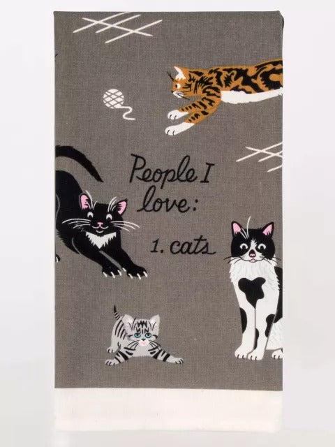 People I Love: Cats Dish Towel