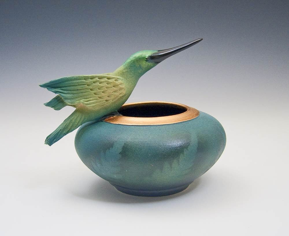 Resting Hummingbird Bowl