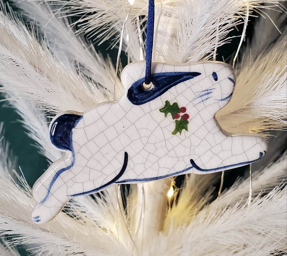 Running Bunny Ornament